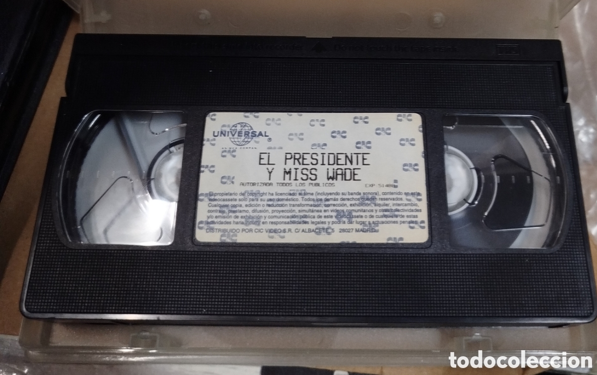 Cinema: El presidente y miss Wade. SOLO PELICULA. VHS