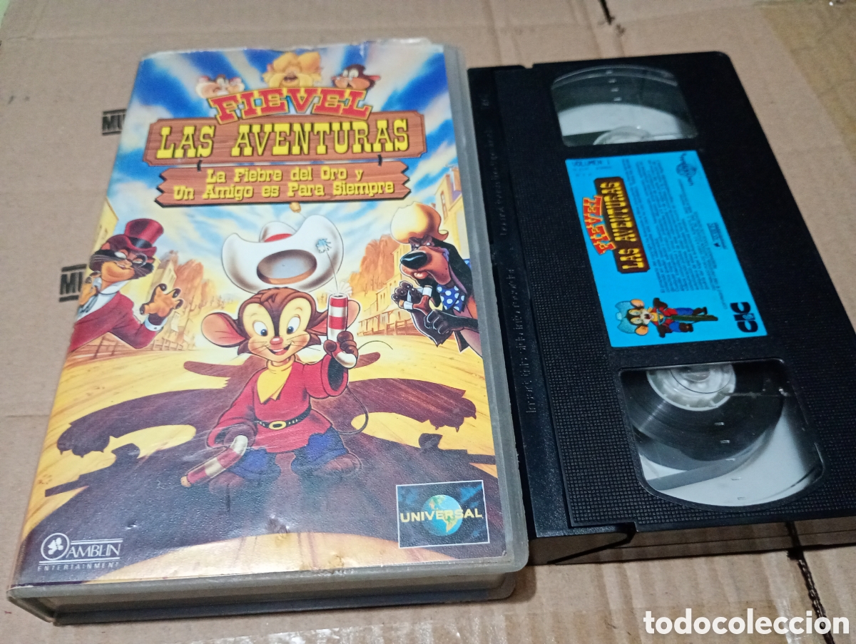 Kino: Fievel las aventuras la fiebre del oro y un amigo es para siempre vhs