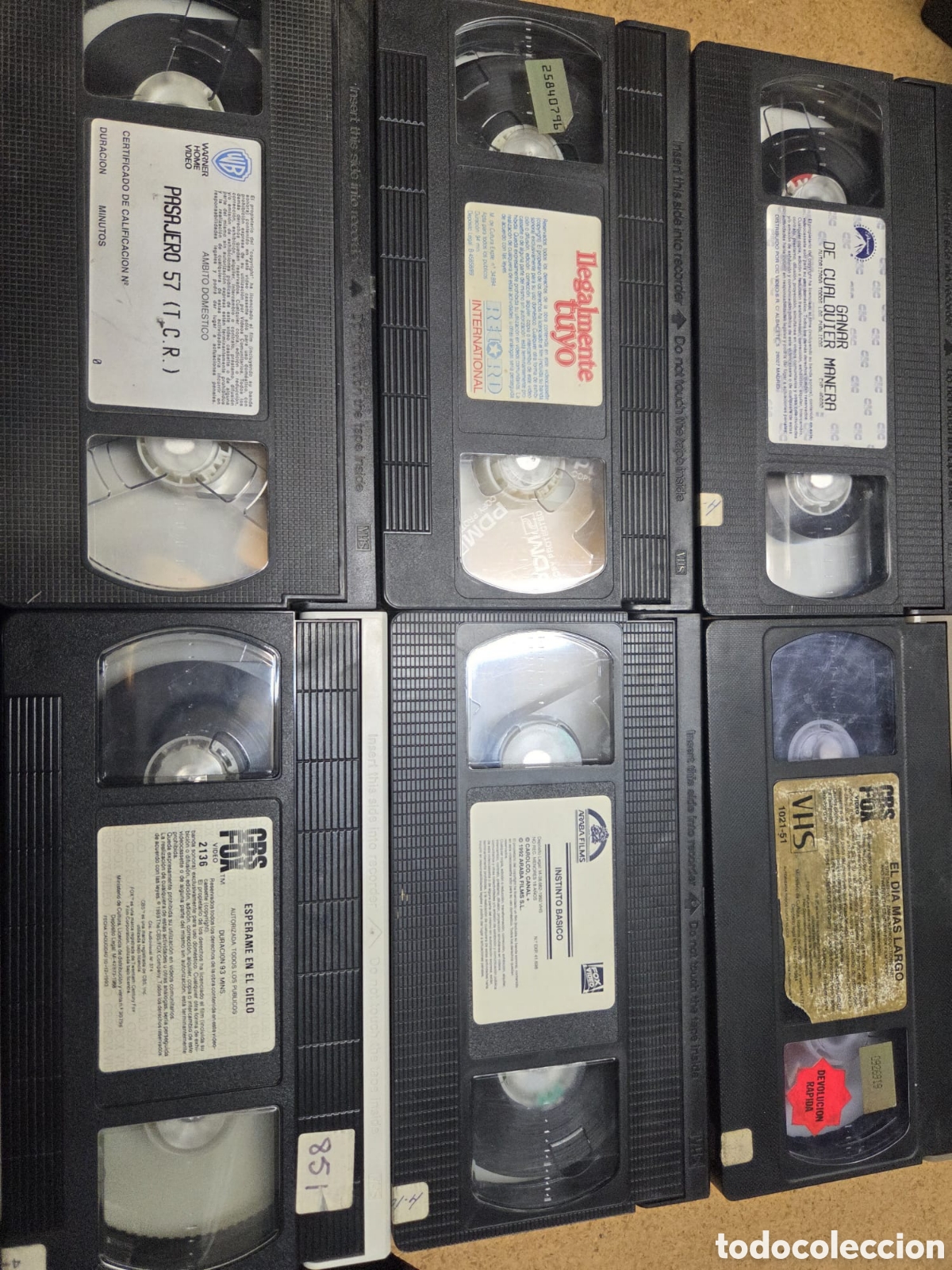 Cin&eacute;ma: LOTE 5 CINTAS VHS ORIGINALES DE VIDEOCLUB CINE CL&Aacute;SICO, THRILLER Y PEL&Iacute;CULAS DE COLECCI&Oacute;N sin caja