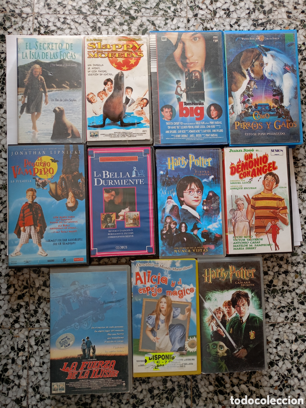 Kino: Grand&iacute;simo lote de 11 pel&iacute;culas infantiles Harry Potter el peque&ntilde;o vampiro la bella durmiente vhs