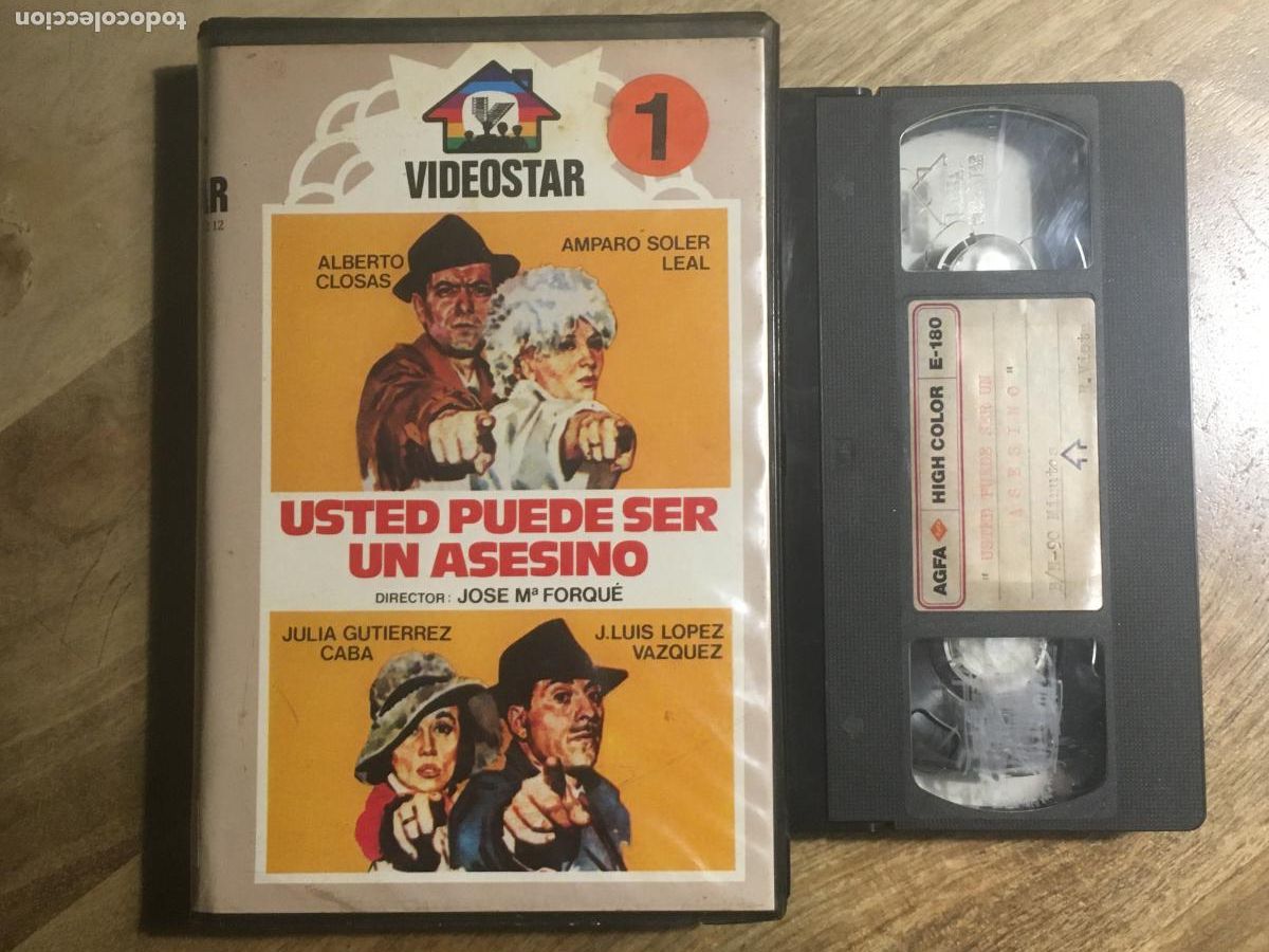 Cine: usted puede ser un asesino VHS original antiguo