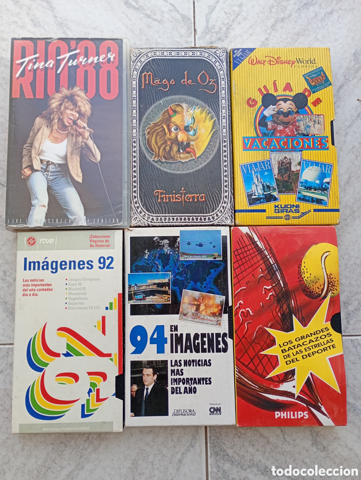 Cine: LOTE 6 TITULOS VHS Mago de Oz WALT DISNEY WORLD FLORIDA GIA DE VACACIONES