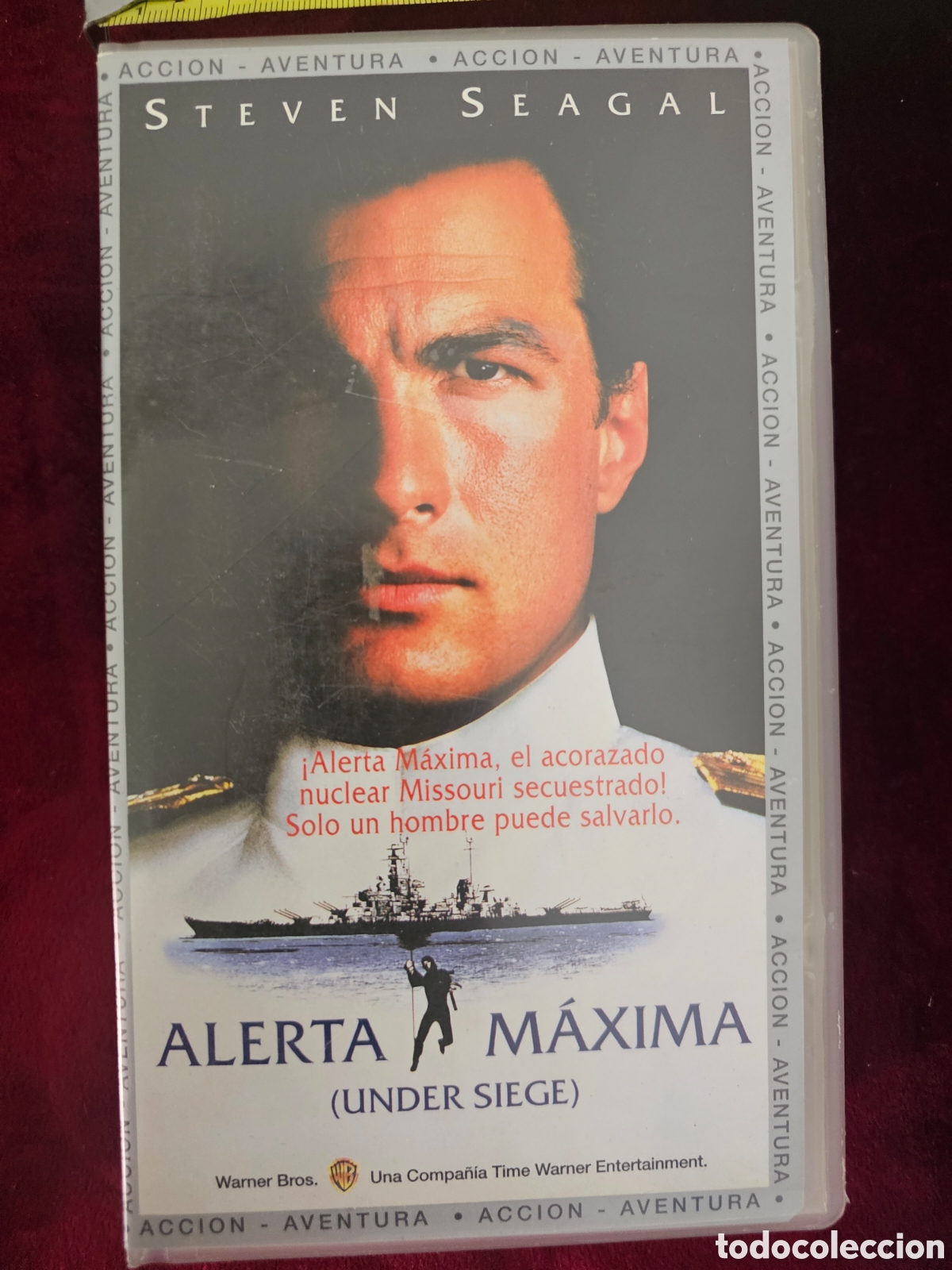 Cin&eacute;ma: ​Cinta VHS &rdquo;Alerta M&aacute;xima&rdquo; (Under Siege) - Steven Seagal - Warner Home Video