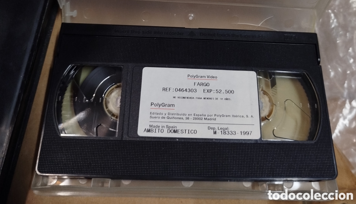 Cinema: Fargo. SOLO PELICULA. VHS