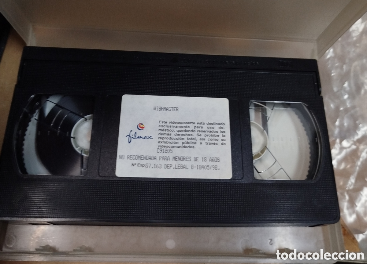 Cinema: Wishmaster. SOLO PELICULA. VHS