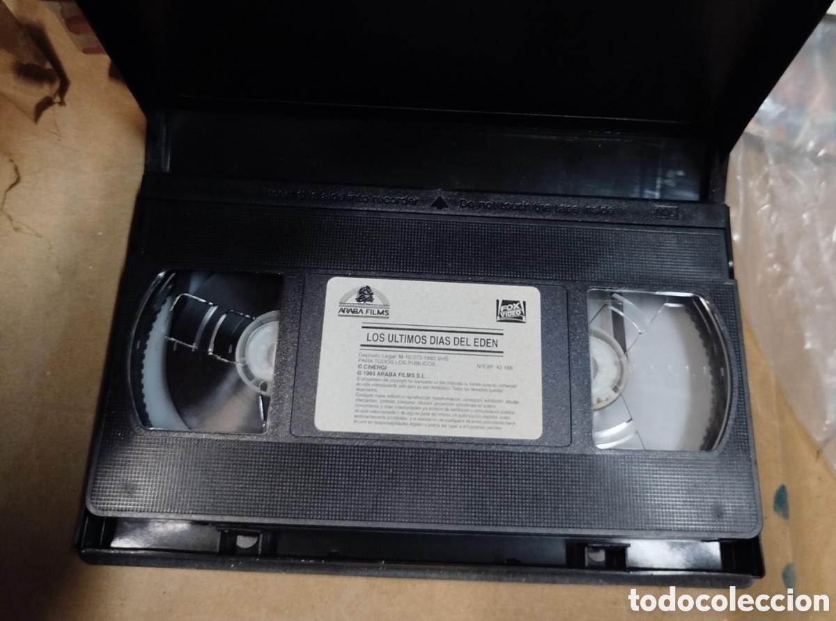 Cinema: Los &uacute;ltimos d&iacute;as del Ed&eacute;n. SOLO PELICULA. VHS