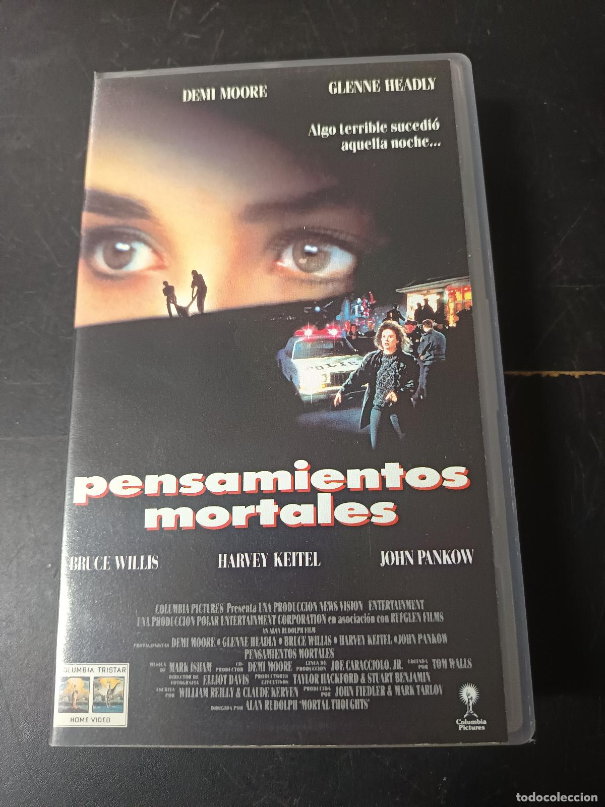 Cinema: VHS PENSAMIENTOS MORTALES, DEMI MOORE, BRUCE WILLIS, ALAN RUDOLPH