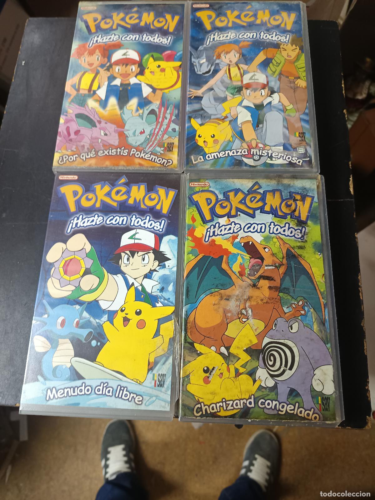 Cinema: 4 VIDEOS VHS POKEMON, CHARIZARD CONGELADO, MENUDO DIA LIBRE, LA AMENAZA MISTERIOSA, POR QUE EXISTIS