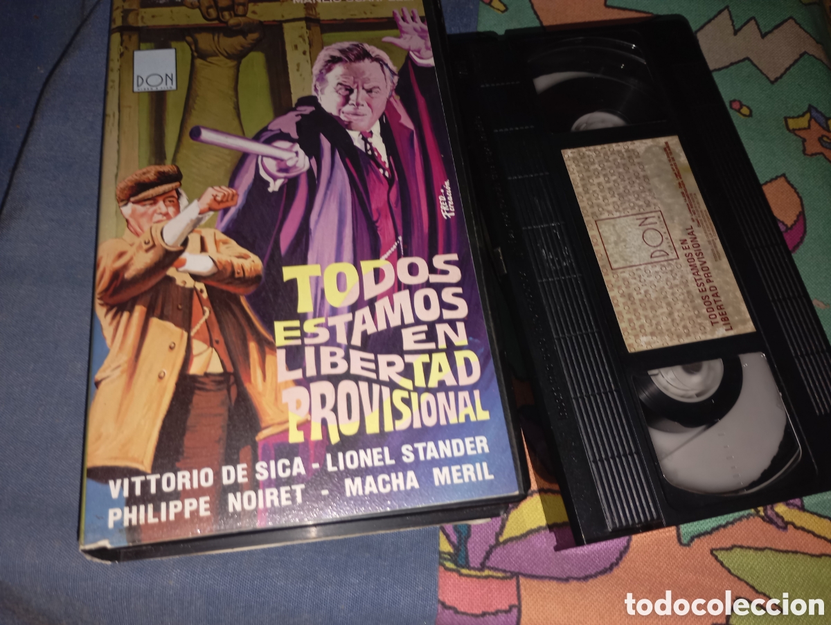 Cin&eacute;ma: Todos estamos en libertad provisional - vhs- vittorio de sica- descatalogada