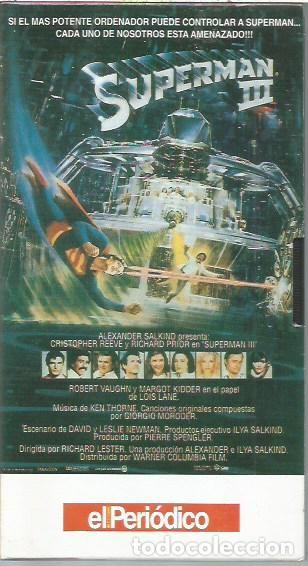 Cinema: CINTA VHS SUPERMAN III EL PERIODICO