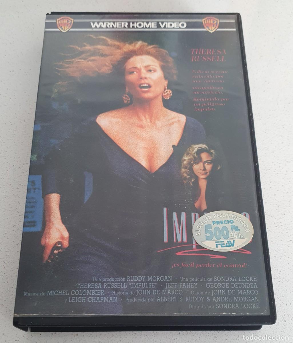 Cine: Pel&iacute;cula Vhs Impulso. Theresa Russell. Warner Home Video 1991 videoclub alquiler.
