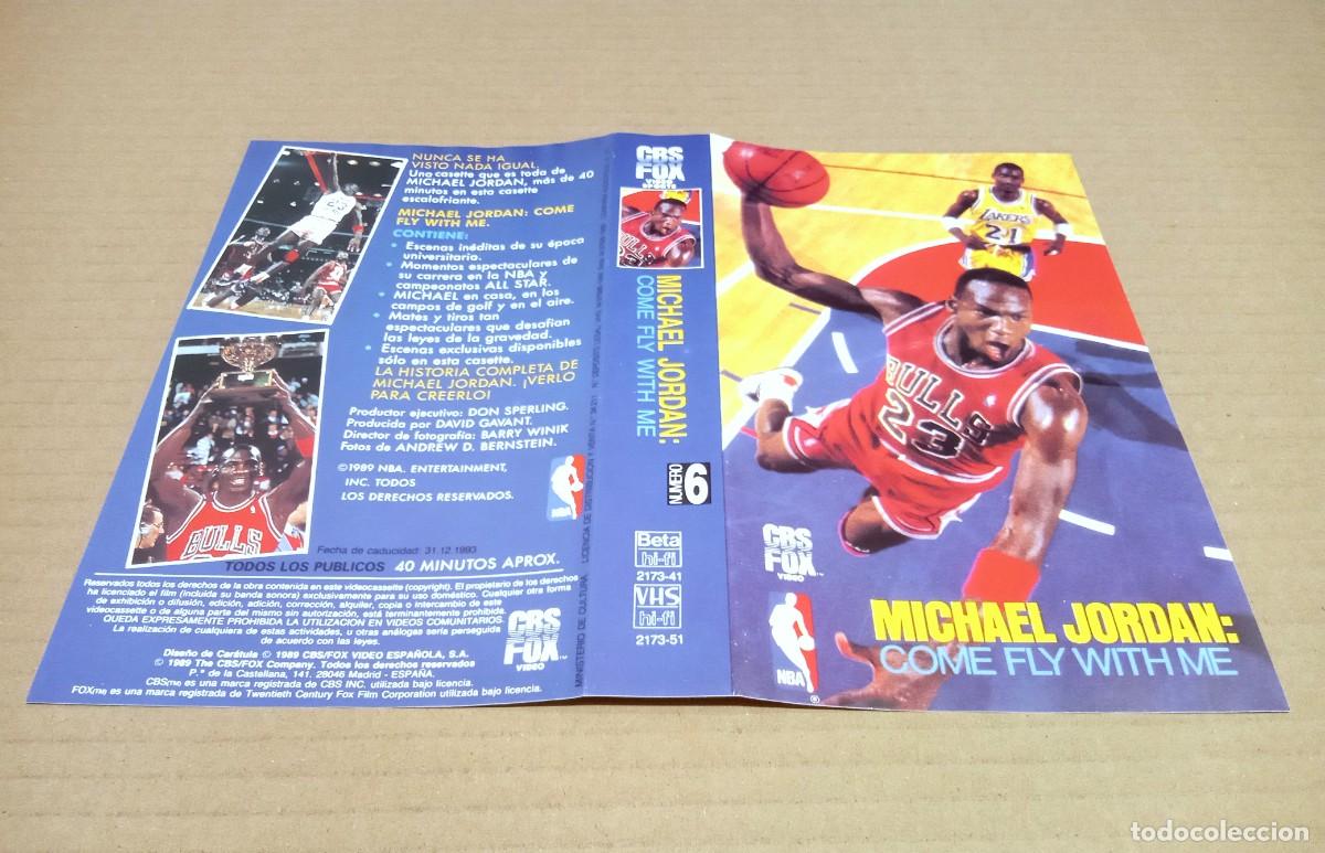 Cinema: CARATULA PORTADA PELICULA DOCUMENTAL BALONCESTO COME FLY WITH ME 1989 MICHAEL JORDAN VHS NBA