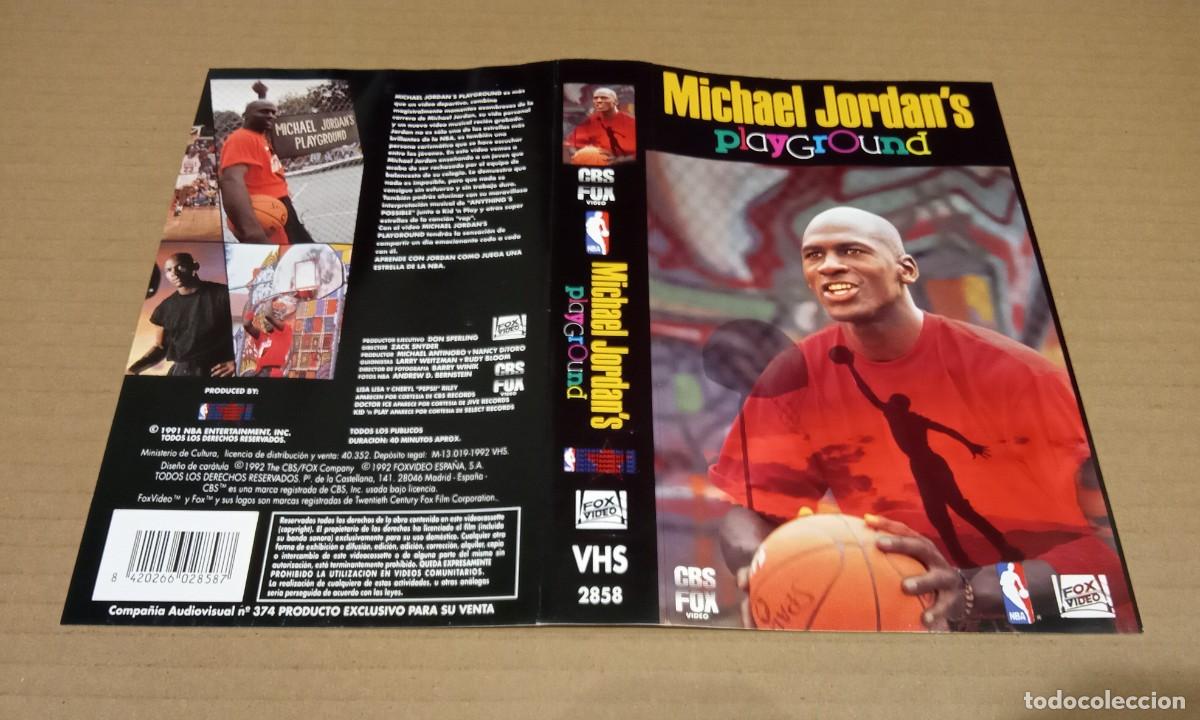Cine: CARATULA PORTADA PELICULA DOCUMENTAL BALONCESTO MICHAEL JORDAN PLAYGROUND 1991 VHS NBA