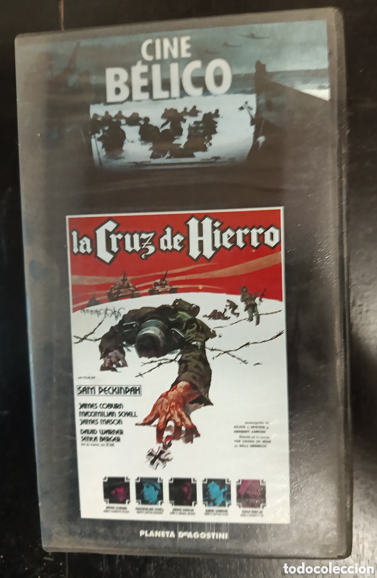 Cin&eacute;ma: VHS La cruz de Hierro. Cine b&eacute;lico editado por Planeta Agostini