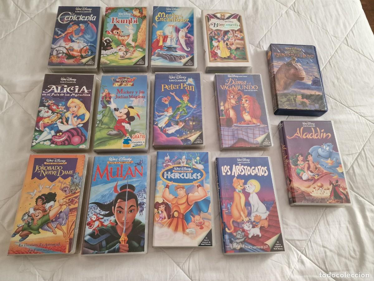 Cine: Lote 2878. 14 Pel&iacute;culas originales VHS de Los cl&aacute;sicos de Disney. Ver relaci&oacute;n