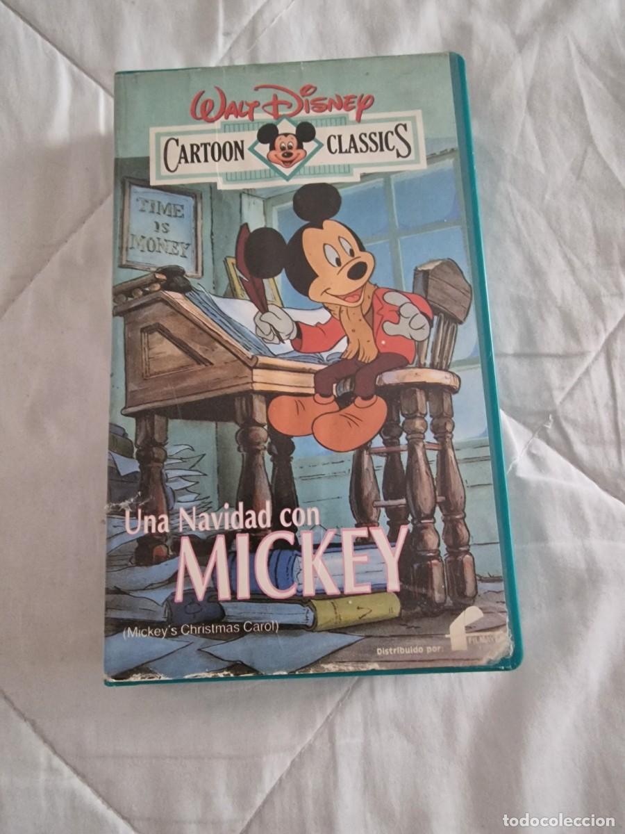 Cine: Lote 2879. Pel&iacute;cula original VHS Cl&aacute;sico de Disney &rdquo;Una Navidad con Mickey&rdquo;