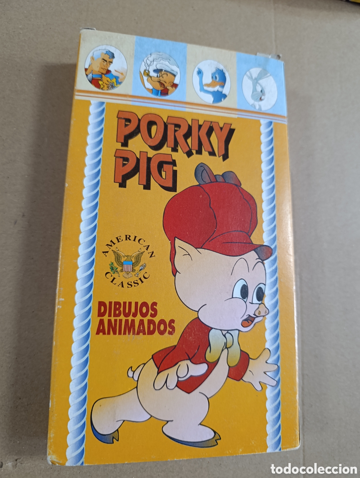 Cine: Porky Pig. Dibujos animados. VHS.