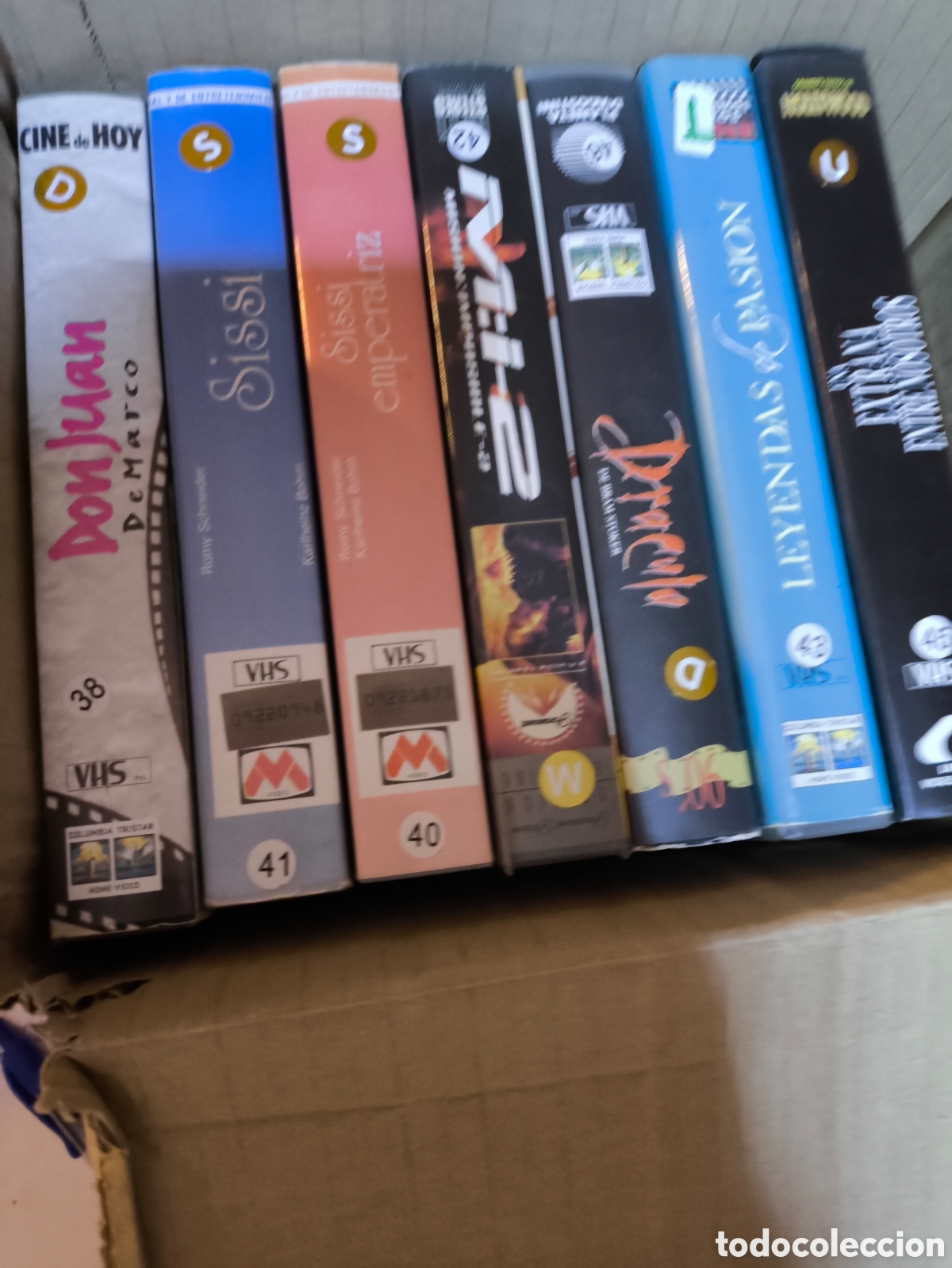 Cine: Lote de 7peliculas en VHS