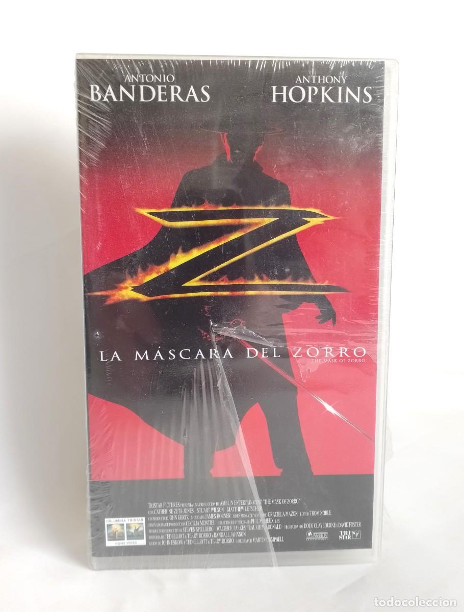 Cine: VHS ANTONIO BANDERAS &rdquo;LA M&Aacute;SCARA DEL ZORRO&rdquo;. PRECINTADA. 1998