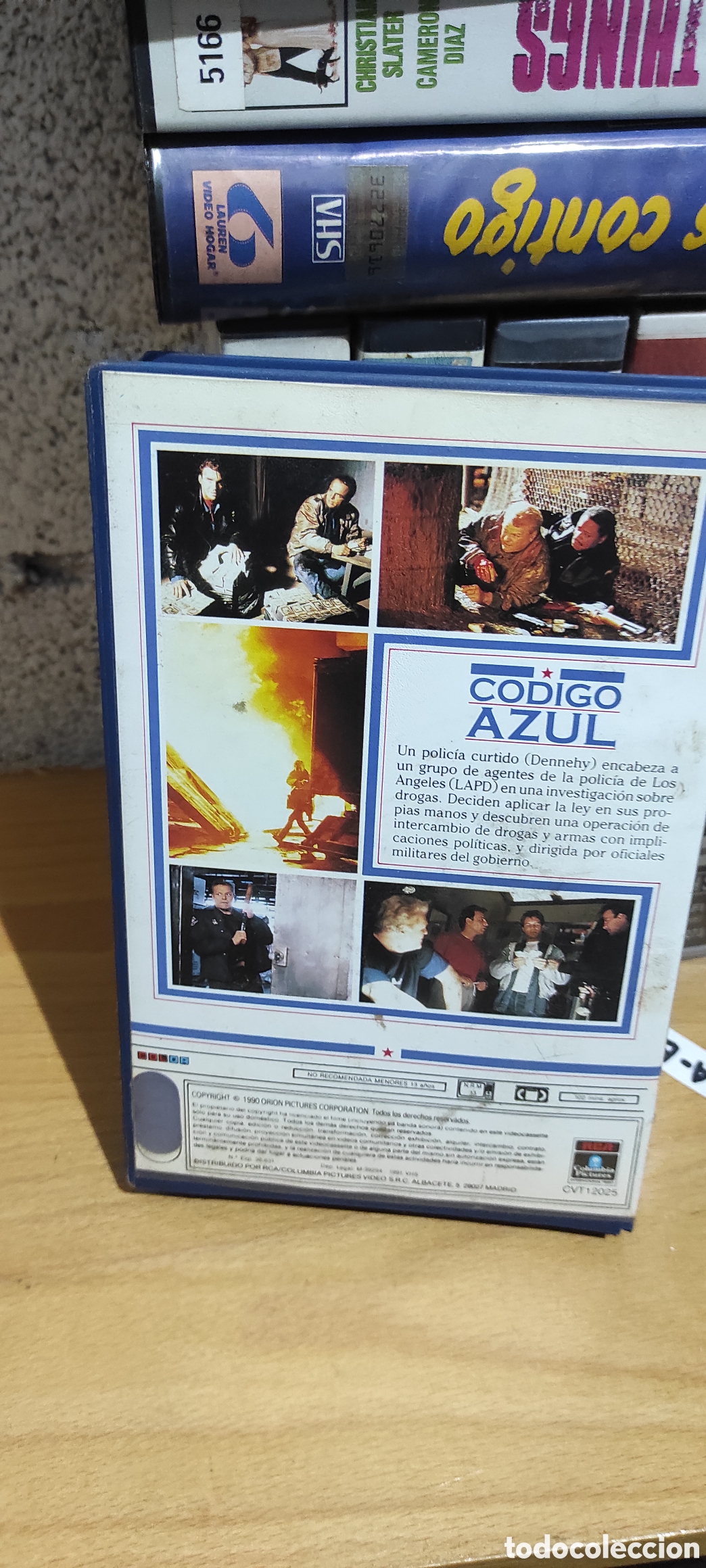 Cine: VHS VIDEO CLUB CODIGO AZUL - Foto 2