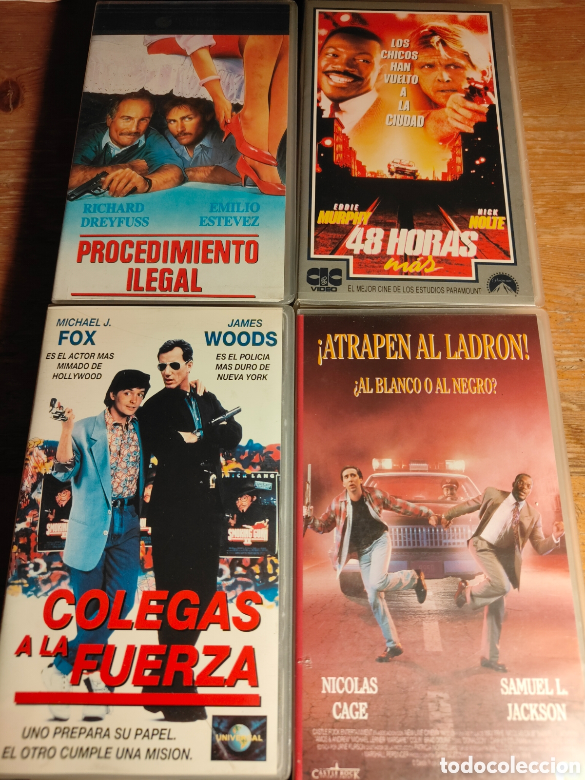 Cine: Lote 4 Pel&iacute;culas VHS Cine Acci&oacute;n y Comedia 'Buddy Movies' 80/90s (Michael J. Fox, Eddie Murphy...)