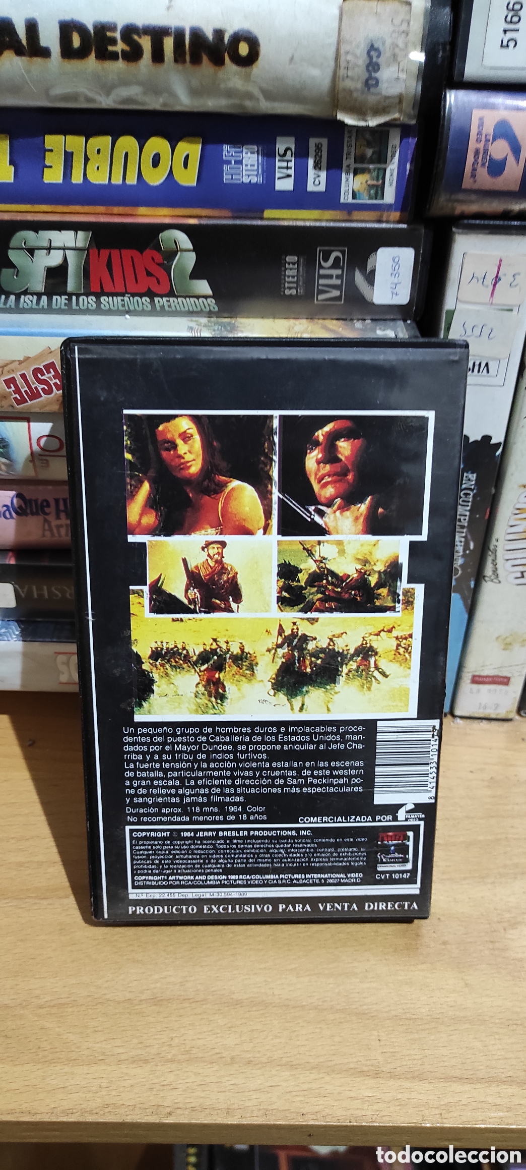 Cine: VHS VIDEO MAYOR DUNDEE VHS - Foto 2