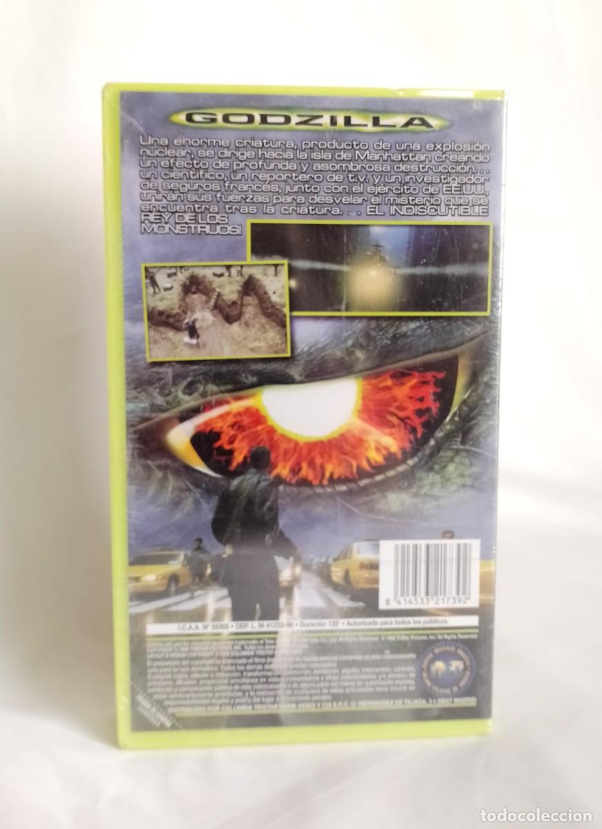 Cine: VHS &rdquo;GODZILLA&rdquo;. PRECINTADA. 1998 - Foto 2