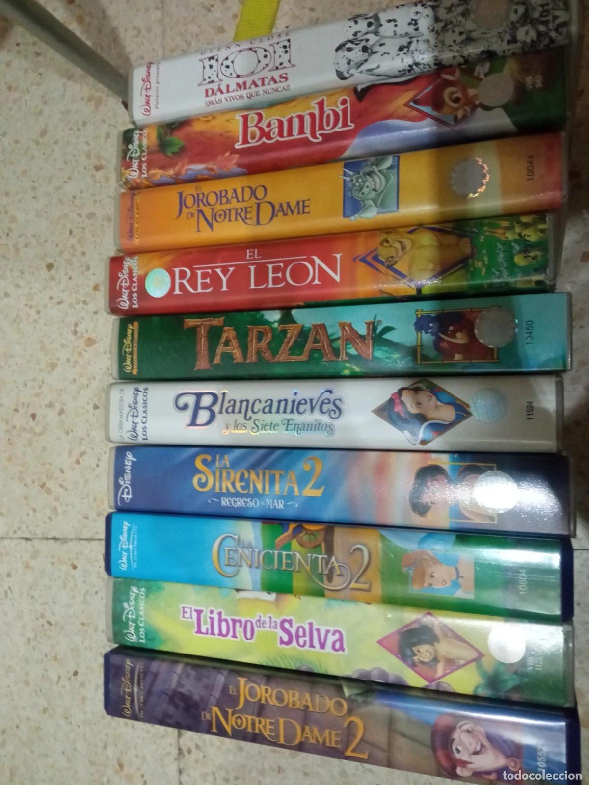 Cine: Lote 10 pel&iacute;culas Disney VHS originales en espa&ntilde;ol - cl&aacute;sicos animaci&oacute;n