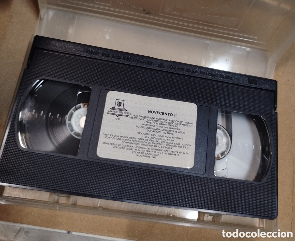 Kino: Novecento II. SOLO PELICULA. VHS