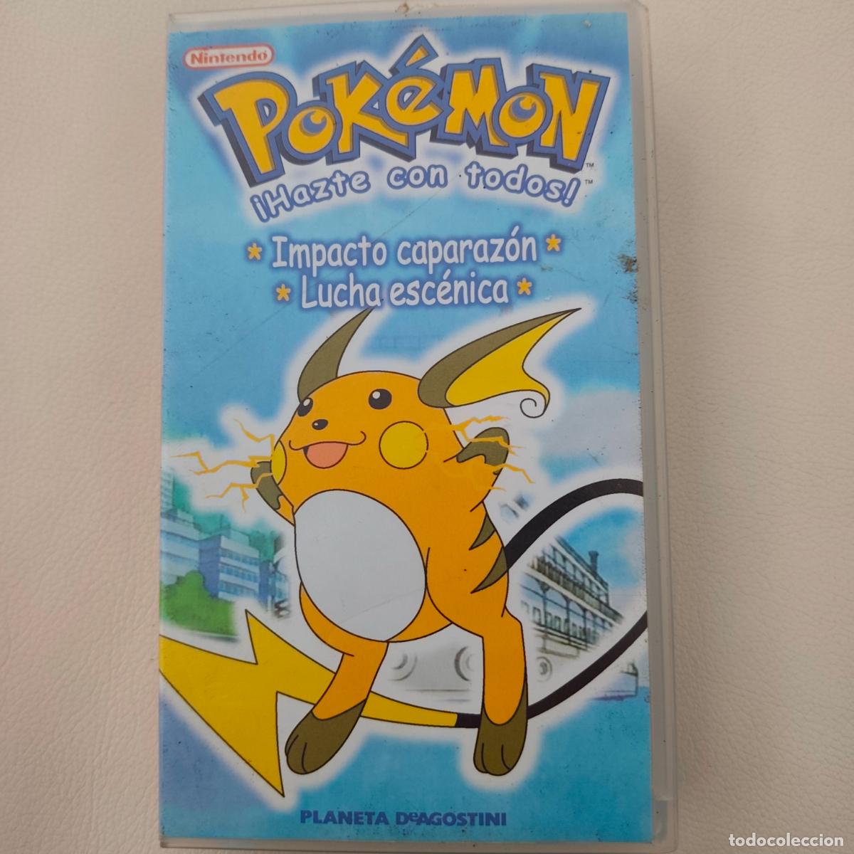 Cine: VHS POKEMON (NINTENDO) *** IMPACTO CAPARAZON + LUCHA ESCENICA *** Planeta de Agostini ***