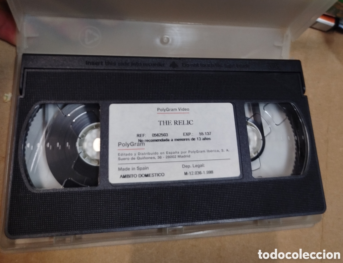 Cin&eacute;ma: The relic. SOLO PELICULA. VHS