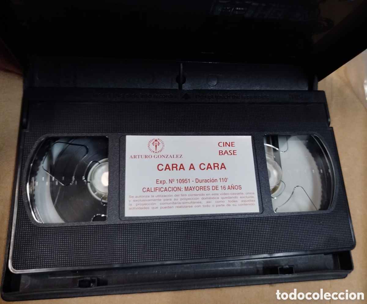 Cine: Cara A cara. SOLO PELICULA. VHS