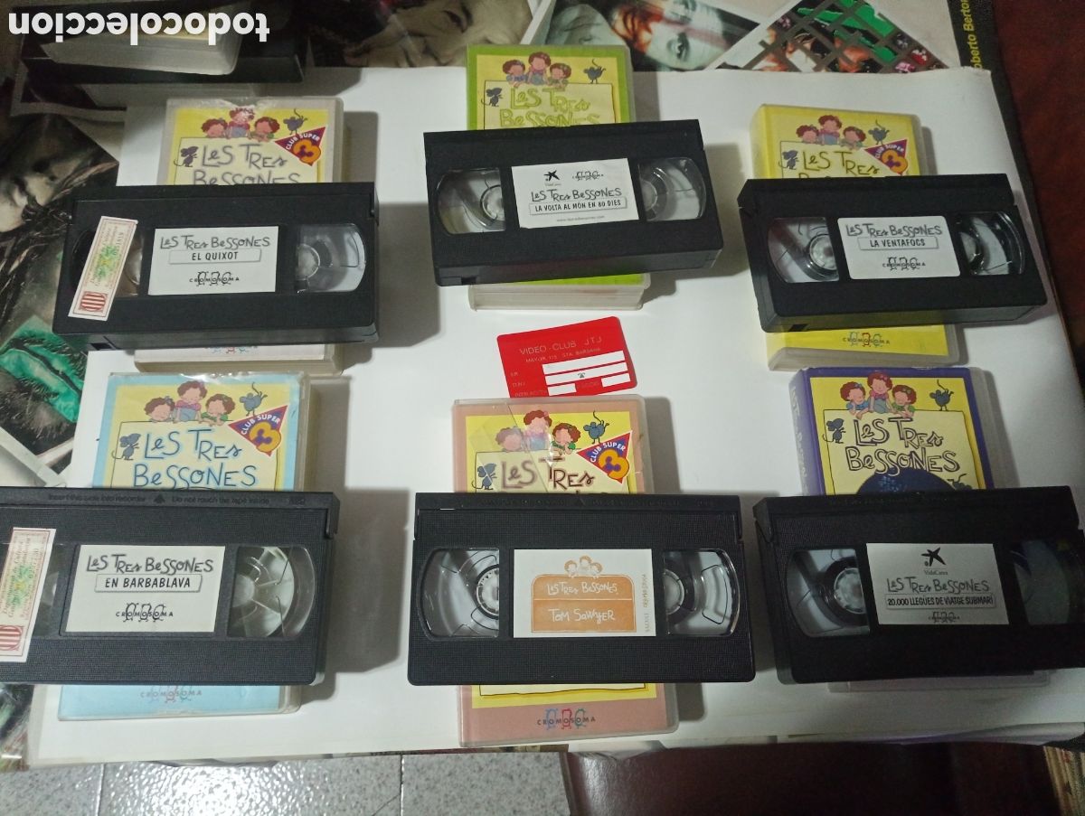 Cine: 6 VHS les tres bessones en catal&aacute;n