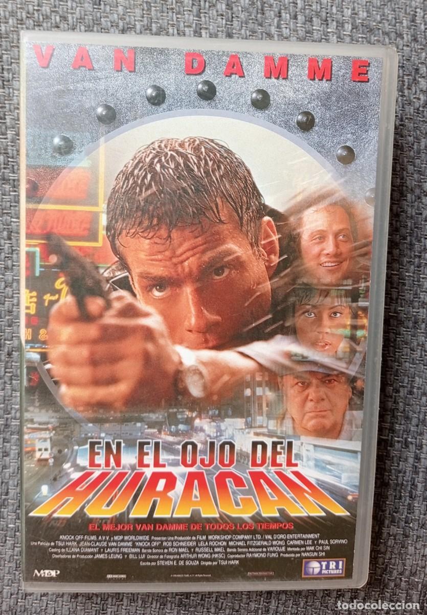 Cine: VHS En el ojo del hurac&aacute;n Van Damme Knock off Complot Hong Kong /varias compras 10% o 20 %descuento