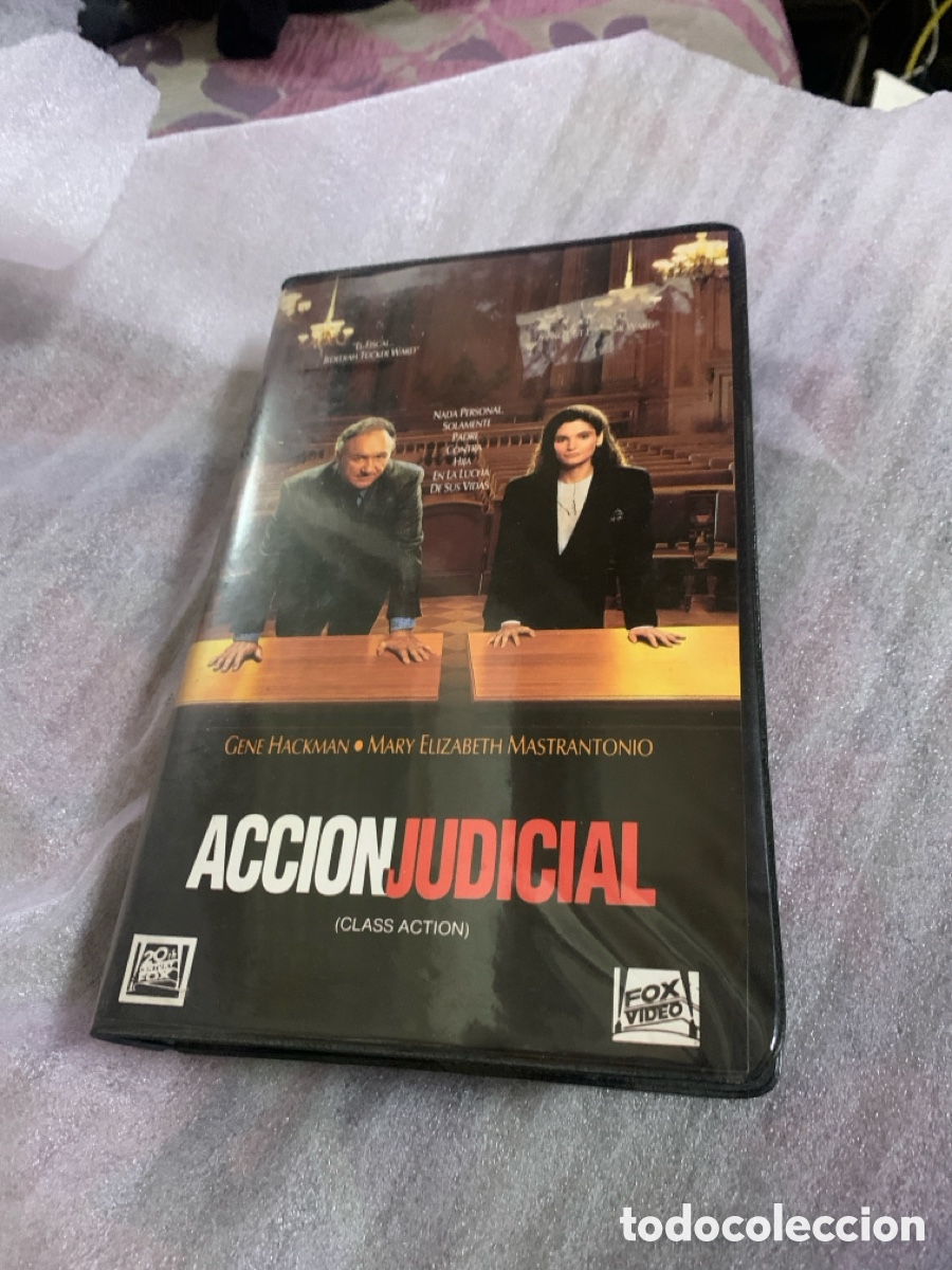 Cine: Lote VHS acci&oacute;n judicial VHS video club caja grande