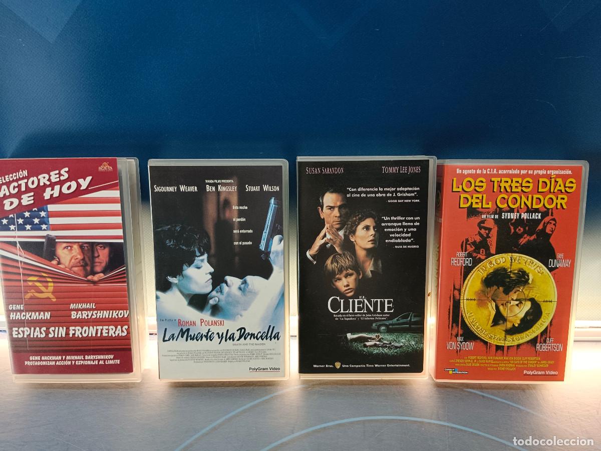 Cine: lote 4 VHS, de espias/suspense