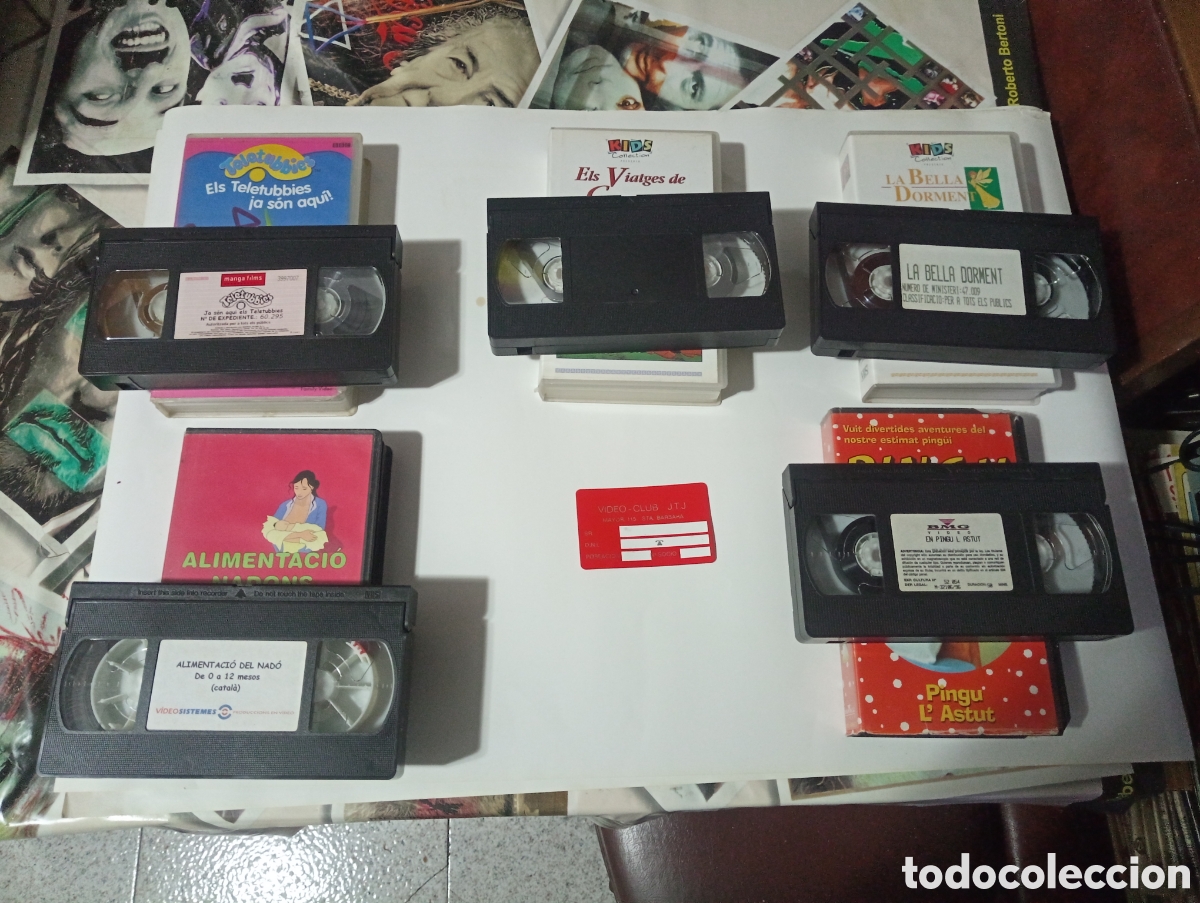 Cine: VHS Lote 5 dibujos en catal&aacute;n