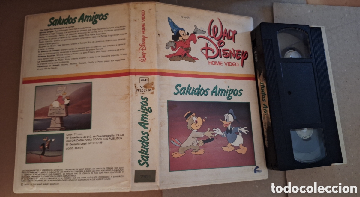Cine: Saludos Amigos VHS Disney
