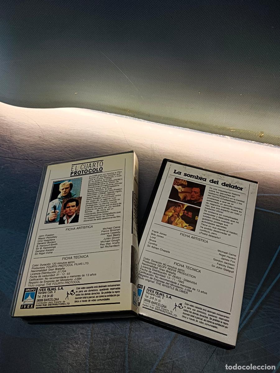 Cine: 2 VHS: El Cuarto Protocolo + La Sombra del Delator - Foto 9