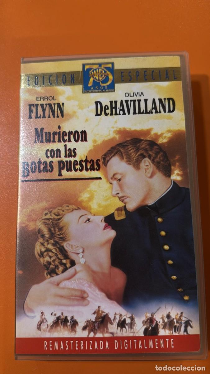 Cine: Murieron con las botas puestas [VHS] E.E. - Foto 1