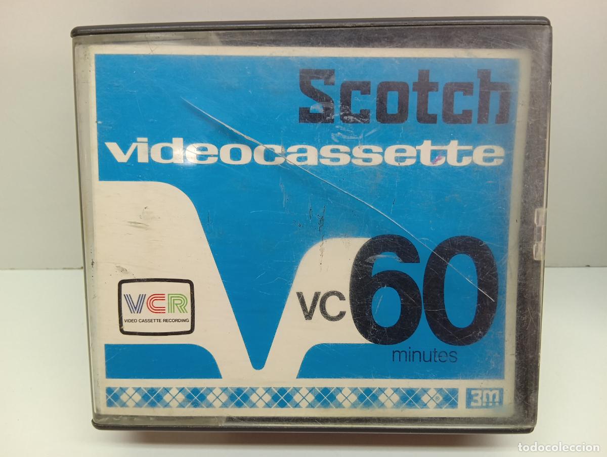 Cine: Cinta de v&iacute;deo VCR Philips original - Scotch VC 60 (3M) - A&ntilde;os 70 Vintage Rara