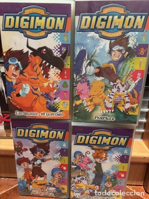Cine: DIGIMON DIGITAL MONSTERS: PELICULAS VHS 1-2-3-4 CON LOS PRIMEROS EPISODIOS DE LA SERIE