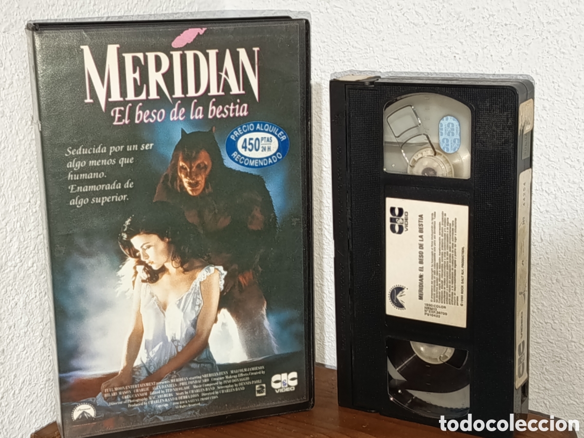 Cine: Meridian el beso de la bestia. Pel&iacute;cula VHS