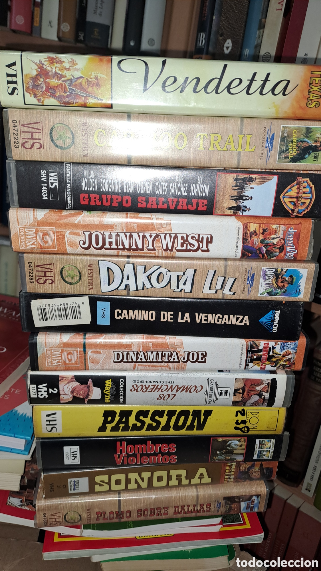 Cine: Lote 12 VHS cine oeste western vaqueros indios