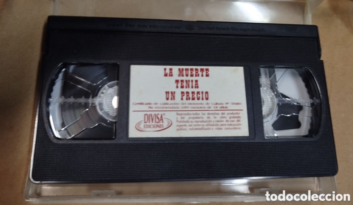 Cine: La muerte ten&iacute;a un precio. SOLO PELICULA. VHS