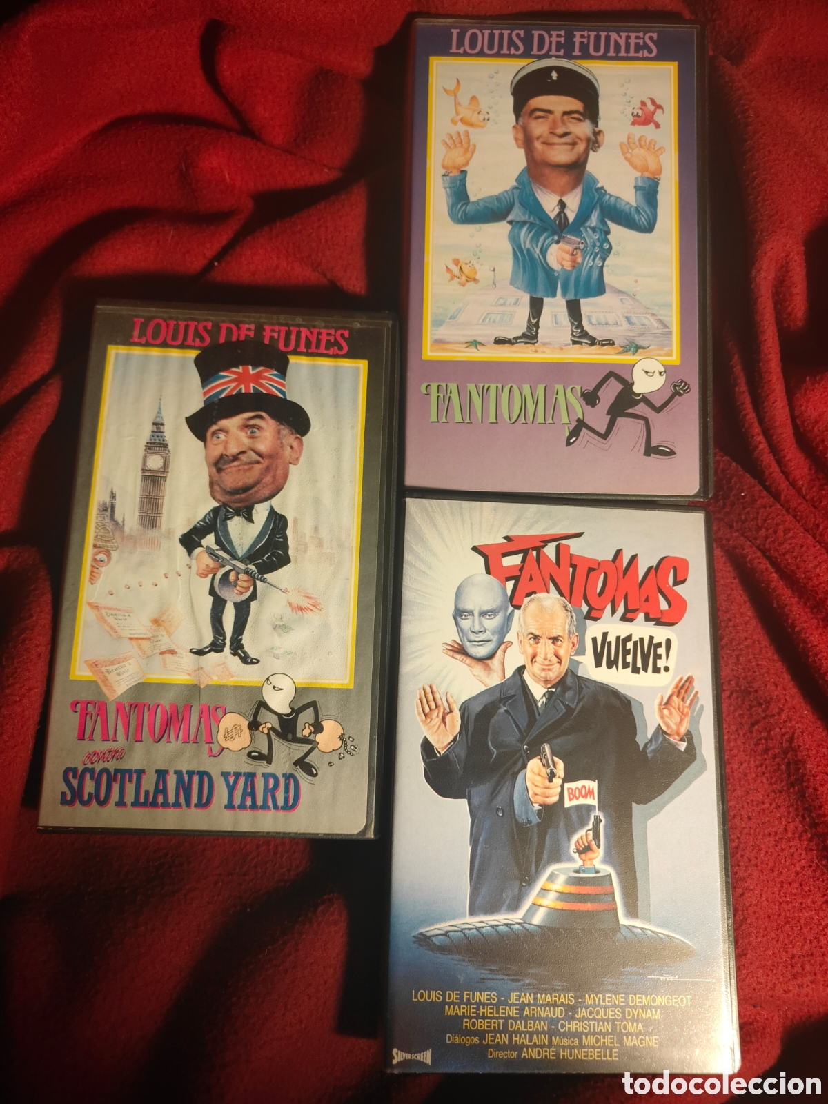 Cine: Trilog&iacute;a Completa Pel&iacute;culas VHS: Fantomas (Fantomas, Vuelve y contra Scotland Yard) - Louis de Fun&egrave;s