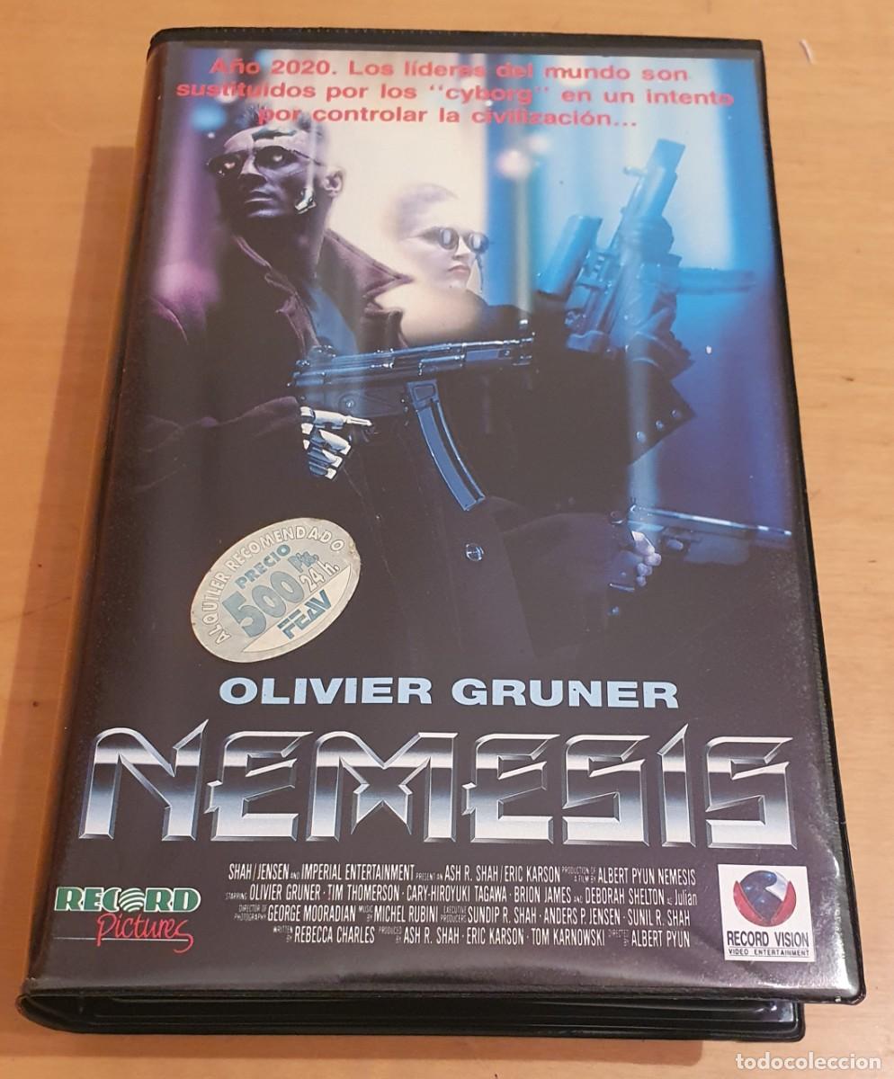 Cine: Pel&iacute;cula Vhs Nemesis. Olivier Gruner. Editada por Record Vision en 1993. Videoclub alquiler.