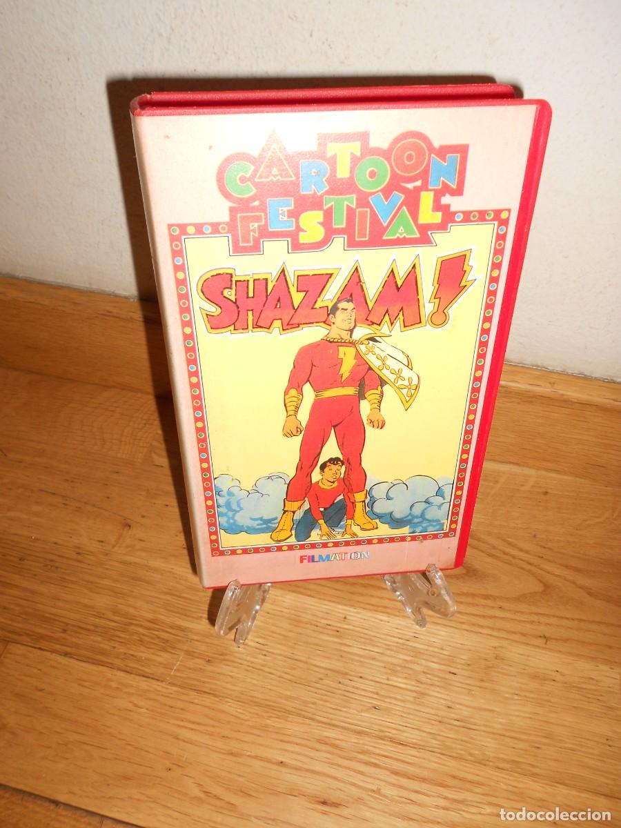Cine: SHAZAM ( Contiene 3 Episodios ) CARTOON FESTIVAL - VHS - DISPONGO de mas VHS
