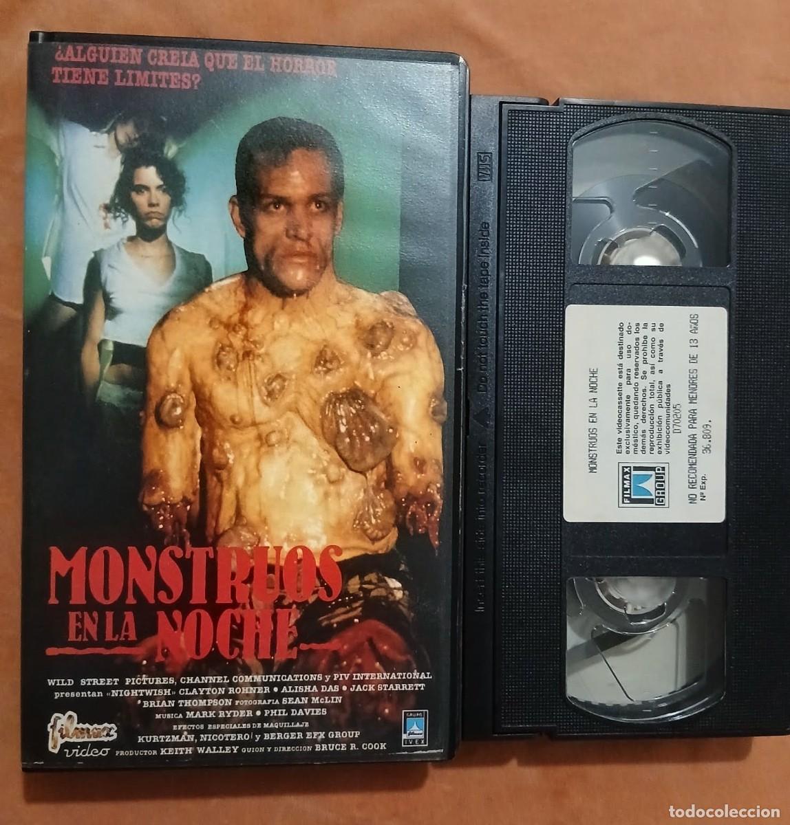 Cine: MONSTRUOS EN LA NOCHE (Nightwish) &bull; Bruce R. Cook &bull; TERROR &bull; VHS
