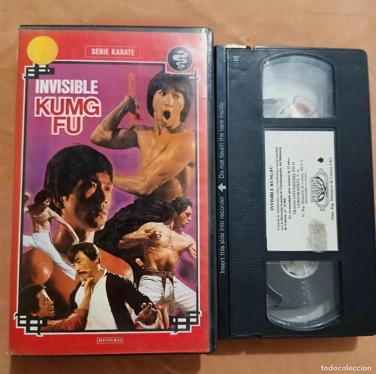 Cine: INVISIBLE KUMG FU &bull; SERIE KARATE, KUNG FU ARTES MARCIALES &bull; VHS